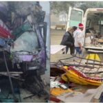 हर तरफ बिखरी लाशें, रोते-बिलखते परिजन…. UP में ट्रक-टेंपो की भिड़ंत में 12 लोगों की मौत