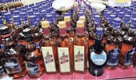 आबकारी विभाग ने पकड़ा शराब की पेटियों से भरा ट्रक, 300 पेटी बरामद, मामला दर्ज