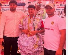 रजत पदक विजेता मानसी मलिक का गांव मदीना में हुआ भव्य स्वागत