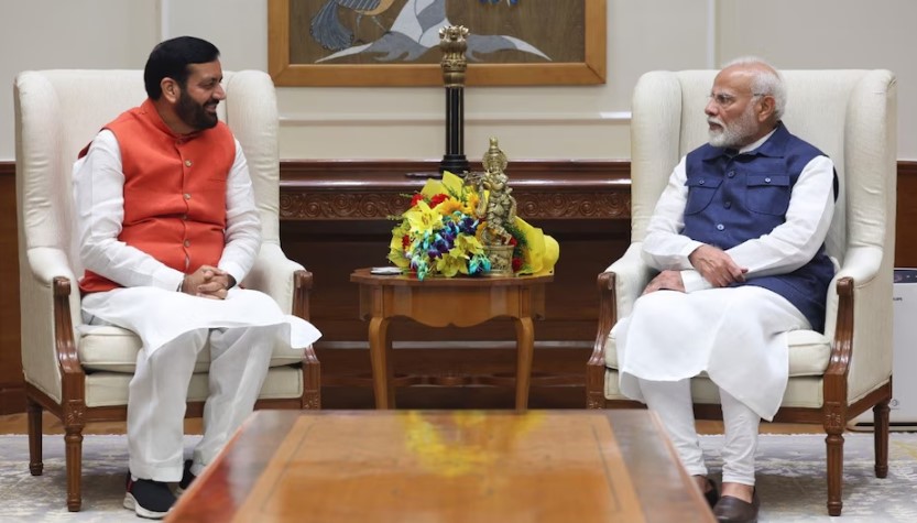 सीएम नायब सिंह सैनी ने पीएम मोदी से की मुलाकात, हरियाणा के कई अहम मुद्दों पर की चर्चा 