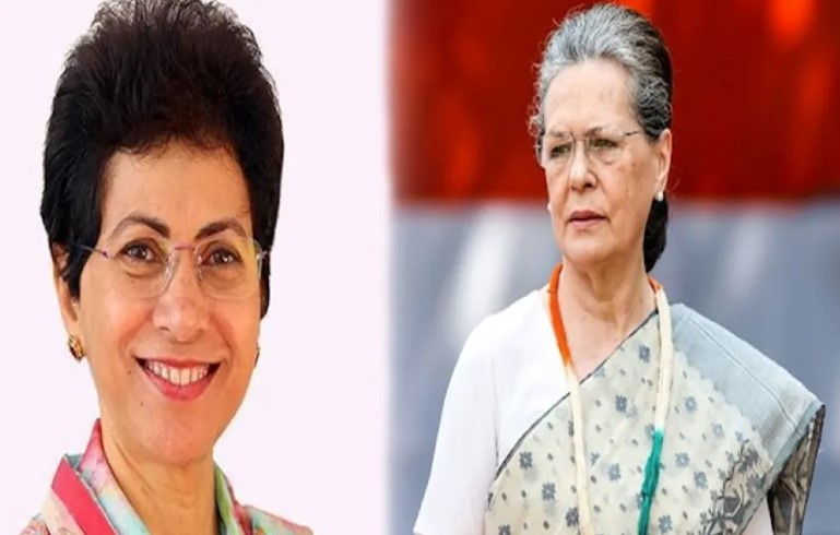 सांसद कुमारी सैलजा ने सोनिया गांधी से की मुलाकात, हरियाणा की राजनीति को लेकर हुई चर्चा 