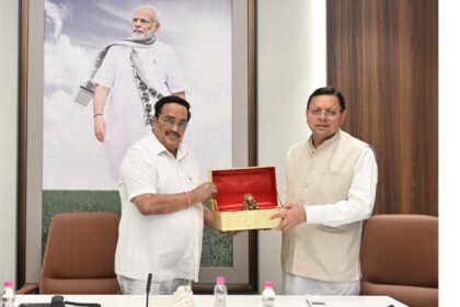 मुख्यमंत्री धामी ने केंद्रीय जल शक्ति मंत्री सी. आर. पाटिल से की शिष्टाचार भेंट
