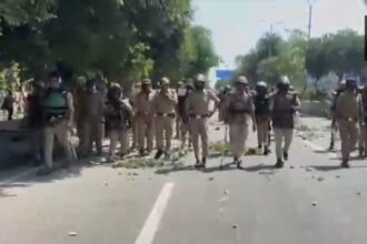 Massive Worker Protests Paralyze Noida, Traffic Comes to Standstill