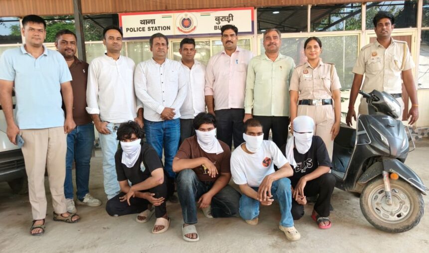 A DAY LIGHT ROBBERY OF 4.18 LAKH SOLVED BY THE TEAM OF PS BURARI