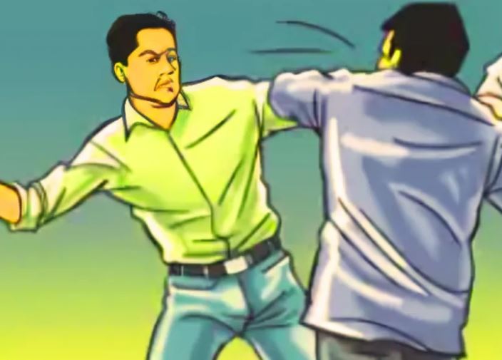 फरीदाबाद में युवती को लेकर सड़क पर भिड़े दो युवक, पुलिस ने दोनों युवकों को पकड़ा