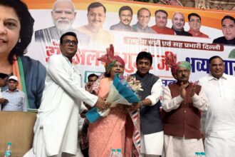 अल्का गुर्जर के राज्यसभा निर्वाचित होने पर दिल्ली भाजपा में सम्मान समारोह