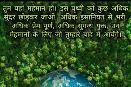 पर्यावरण संरक्षण ही मानव अस्तित्व की गारंटी, जंगलों और वन्यजीवों को बचाने की अपील
