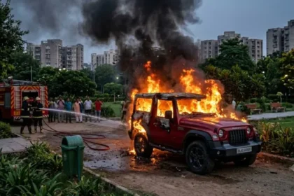 गाजियाबाद में थार को बनाया निशाना, पेट्रोल छिड़ककर लगाई आग, हिस्ट्रीशीटर समेत दो पर केस दर्ज