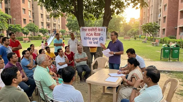 इंदिरापुरम सोसायटी में 75% मेंटेनेंस बढ़ोतरी पर बवाल