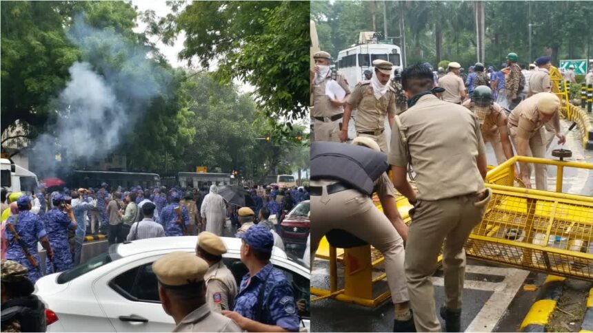 नई दिल्ली में प्रदर्शन हिंसक, 118 से ज्यादा पुलिसकर्मी घायल; 70 प्रदर्शनकारी हिरासत में