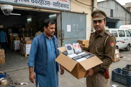साहिबाबाद में कुरियर कंपनी को चूना, 20 मोबाइल चोरी मामले में कर्मचारी गिरफ्तार
