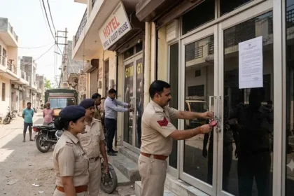 वसुंधरा में आवासीय क्षेत्र में चल रहे तीन होटल और जिम सील