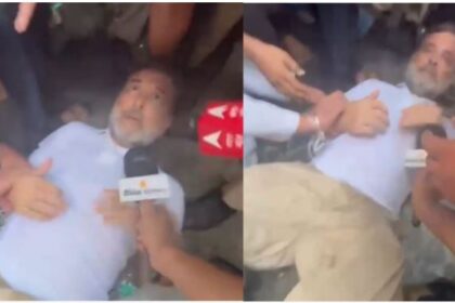 राहुल गांधी की हिरासत का वीडियो वायरल, जमीन पर लेटकर बोले- लोकतंत्र खत्म हो गया