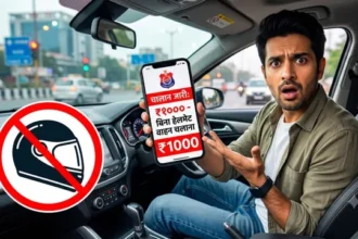 कार चलाते समय कट गया बिना हेलमेट का चालान! ग्रेटर नोएडा की महिला वकील ने उठाए सवाल