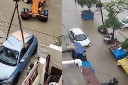 मानसून की पहली बारिश ने खोली तैयारियों की पोल, साहिबाबाद में जलभराव से करोड़ों का नुकसान