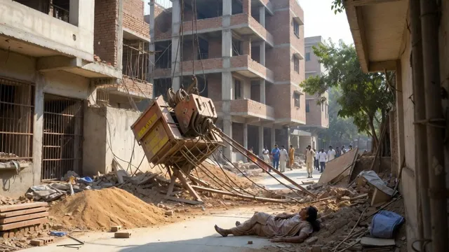 दिल्ली में दर्दनाक हादसा, निर्माणाधीन इमारत की लिफ्ट गिरने से महिला की मौत
