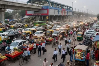 सेक्टर डेल्टा-वन मेट्रो स्टेशन के नीचे अतिक्रमण का आरोप, आरडब्ल्यूए ने हटाने की मांग की
