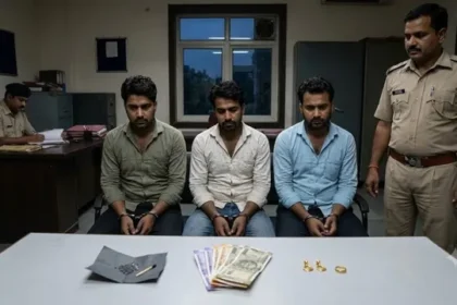लोनी में तंत्र-मंत्र का झांसा देकर जेवर ठगने वाले तीन ठग गिरफ्तार