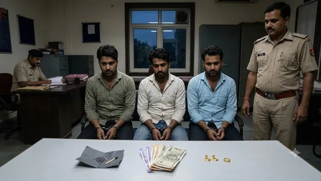लोनी में तंत्र-मंत्र का झांसा देकर जेवर ठगने वाले तीन ठग गिरफ्तार