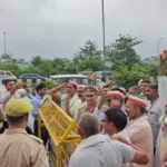 किसान प्रदर्शन को लेकर गाजियाबाद पुलिस अलर्ट, यूपी गेट पर घंटों जाम से लोग परेशान