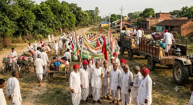 44 गांवों के किसानों का आबादी भूखंड मुद्दा फिर गरमाया, 6 जुलाई के बाद लखनऊ कूच की चेतावनी