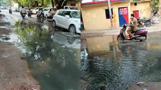 ओखला इंडस्ट्रियल एस्टेट में चार साल से सीवर संकट, सड़क पर बह रहा गंदा पानी