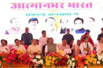 ग्रेटर नोएडा में बीजेपी का शक्ति प्रदर्शन, पंकज चौधरी बोले- सपा शासन में था माफियाराज