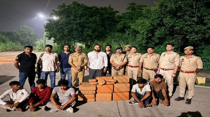 गाजियाबाद में बड़ी गांजा तस्करी का पर्दाफाश, ओडिशा से मेरठ जा रही खेप पकड़ी; 5 गिरफ्तार