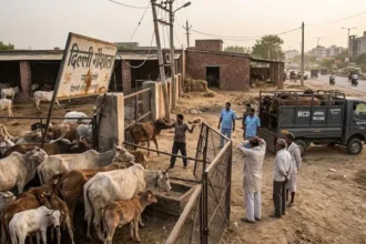 दिल्ली में बेसहारा गोवंश की समस्या बरकरार, गौशालाएं फुल और अवैध डेयरियां बेखौफ