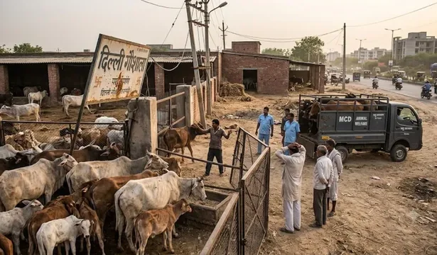 दिल्ली में बेसहारा गोवंश की समस्या बरकरार, गौशालाएं फुल और अवैध डेयरियां बेखौफ