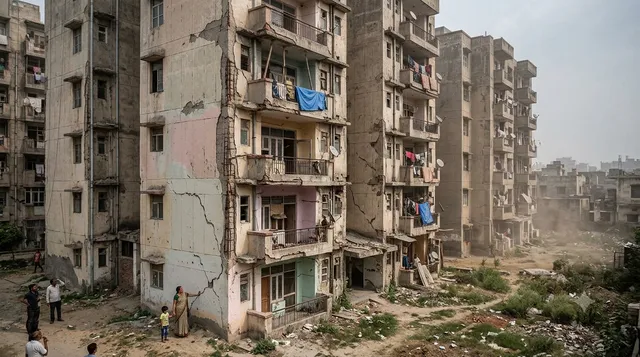 गाजियाबाद की 1298 फ्लैट वाली सोसायटी में 4 हजार लोगों की जान पर खतरा? जर्जर भवनों से बढ़ी चिंता