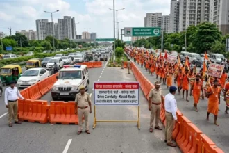 कांवड़ यात्रा को लेकर नोएडा में अलर्ट, AI कैमरे और 30 ड्रोन से होगी निगरानी