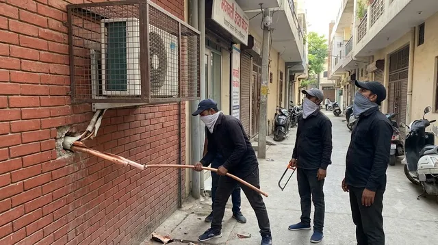 वैशाली डेंटल क्लीनिक में पांचवीं बार चोरी, चोर एसी की कॉपर पाइप ले गए