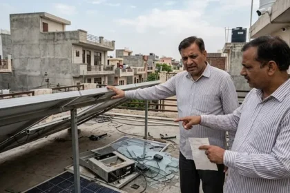 गाजियाबाद में सोलर पैनल लगाने के नाम पर 9 लाख की ठगी, खराब पैनल लगाकर ले गए आरोपी
