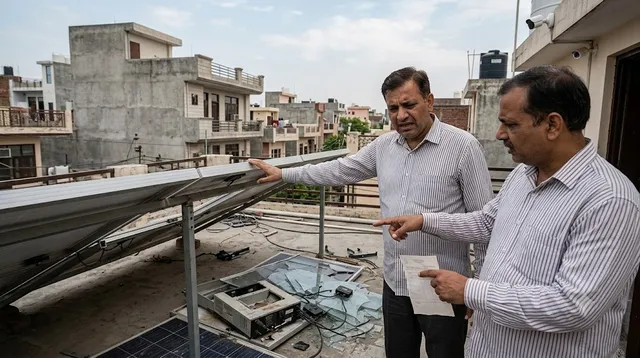गाजियाबाद में सोलर पैनल लगाने के नाम पर 9 लाख की ठगी, खराब पैनल लगाकर ले गए आरोपी