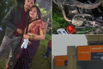 ग्रेटर नोएडा में एक्सीडेंट में दंपति की मौत: बाइक से जा रहे थे, कार ने मारी टक्कर, अस्पताल में तोड़ा दम