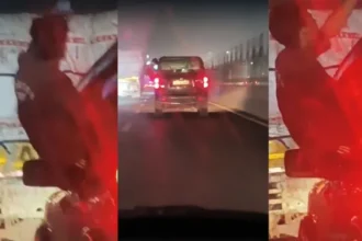 गाजियाबाद में NH-9 पर स्टंटबाजी, चलती गाड़ी से बाहर निकला युवक; वीडियो वायरल