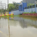 गाजियाबाद में नगर निगम के जलभराव रोकने के दावे फेल, बारिश थमने के बाद भी सड़कों पर पानी