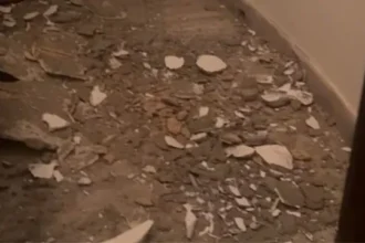 नोएडा में महंगे फ्लैट की खुली पोल? अचानक गिरा छत का प्लास्टर, बाल-बाल बचा बच्चा