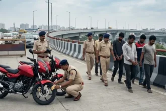 गीता कॉलोनी फ्लाईओवर पर 1.5 करोड़ की लूट का भंडाफोड़: खिलौना पिस्टल दिखाकर की थी डकैती, 5 गिरफ्तार