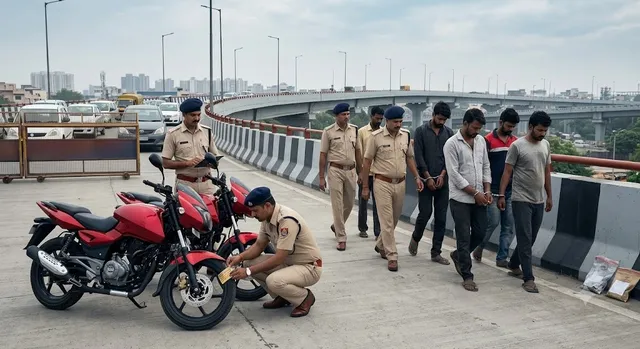 गीता कॉलोनी फ्लाईओवर पर 1.5 करोड़ की लूट का भंडाफोड़: खिलौना पिस्टल दिखाकर की थी डकैती, 5 गिरफ्तार