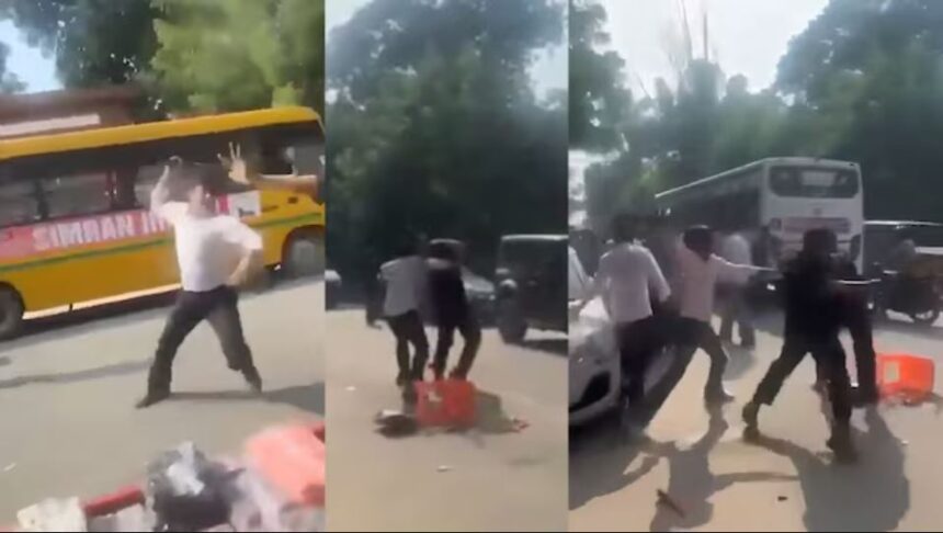 ग्रेटर नोएडा में GNIOT कॉलेज के बाहर छात्रों के बीच जमकर चले लात-घूंसे, मारपीट का Video Viral