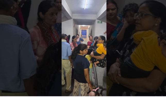 गाजियाबाद की मोती रेजिडेंसी में बड़ा हादसा: तेज धमाके के साथ रुकी लिफ्ट, गर्भवती व मासूम बच्चों समेत 10 लोग फंसे