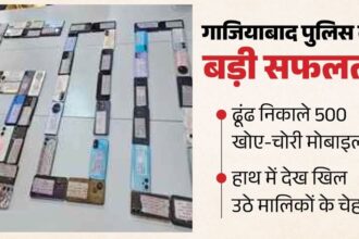 गाजियाबाद पुलिस का बड़ा कमाल, 500 चोरी-गुम मोबाइल बरामद; 1.5 करोड़ के फोन मालिकों को लौटाए