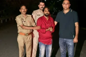 इंदिरापुरम में पुलिस मुठभेड़, वाहन चोर के पैर में लगी गोली; चोरी की ब्रेजा और तमंचा बरामद