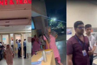 ग्रेटर नोएडा के शारदा अस्पताल में महिला की मौत पर हंगामा, परिजनों ने लगाया लापरवाही का आरोप
