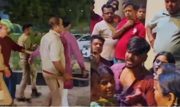 आम्रपाली जोडिएक सोसायटी में हुड़दंग, बिना नंबर प्लेट की कार ने कई वाहनों को मारी टक्कर; दो हिरासत में