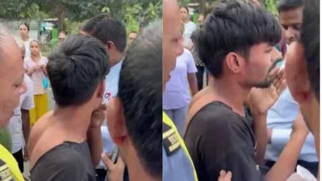 नोएडा में मोबाइल छीनकर भाग रहे युवक को पकड़ा: लोगों ने पिटाई करने के बाद पुलिस को सौंपा, साथी फरार