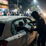 नोएडा में ‘शीशा तोड़’ गिरोह का आतंक: बिरयानी खाने रुके इंश्योरेंस कर्मियों की कार का शीशा तोड़कर 3 लैपटॉप पार