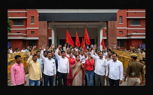 ग्रेटर नोएडा में ‘लोकतंत्र बचाओ’ प्रदर्शन: मतदाता सूची में गड़बड़ी का आरोप, मुख्य चुनाव आयुक्त के इस्तीफे की मांग